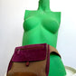 Miu Miu 1999 F/W waist belt bag in suede and mesh
