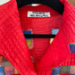 Yoshiki Hishinuma 2000's wrinkled red shirt with multicolor transparent squares