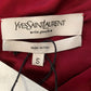 Yves Saint Laurent 90's wine red skirt set