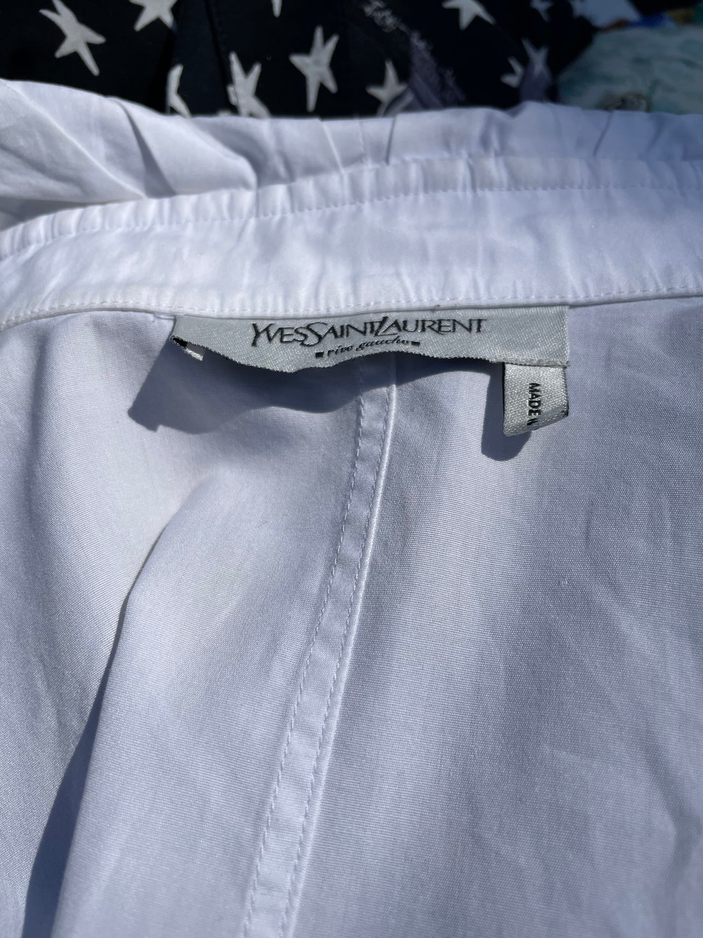 Yves Saint Laurent 2000's white shirt