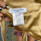 Christian Dior by Galliano 2005 suede mini skirt and halter top with golden rhinestones