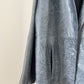 Balenciaga 2008 wrinkled leather coat in blue/grey