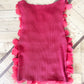 IRIE red silk flower petal shirt