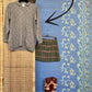 Krizia 80's brown wool and angora fox polo sweater