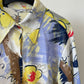 Christian Dior 70's flower print mesh shirt
