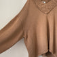 Dries van Noten 90's wool knit brown oversized sweater