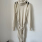 Costume National 2000's cream sweater wool & cashmere dress with cut outs