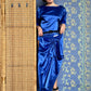 gorgeous 80's Anne Marie Beretta electric blue evening skirt and blouse