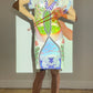 Basso & Brooke 2000's silk slip-on japanese imagerie inspired printed dress