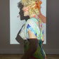 Basso & Brooke 2000's silk slip-on japanese imagerie inspired printed dress