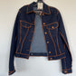 Jean Paul Gaultier Jeans 90's denim jacket with visible orange seams
