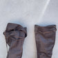 A.F. Vandervorst thigh high brown leather boots size 37,5