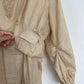 Christian Wijnants 2000's golden cotton summer dress with attached cardigan