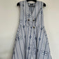 Elisabetta Franchi A-Line white and blue striped dress
