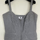 Mugler 90s bustier black and white checkered top