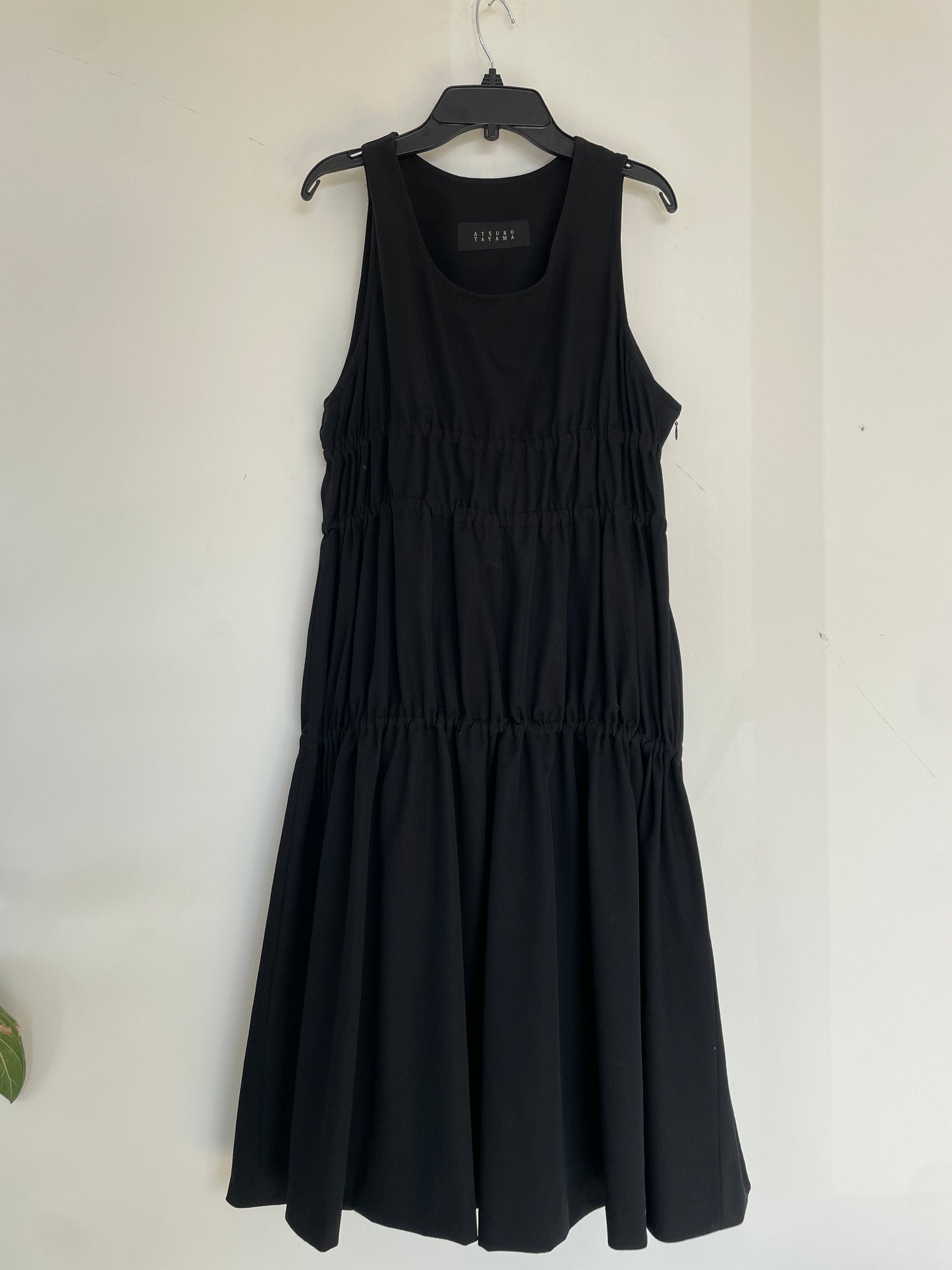 Atsuro Tayama light wool black dress