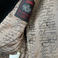 Jean Paul Gaultier A/W 1997-1998 velvet signature jacket calligraphy