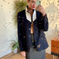 Jil Sander 2000's wool black blazer with white collar