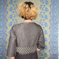 Prada FW 2004 runway silk bralette and matching jacket with rhinestones