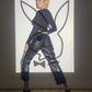 Dolce & Gabbana 2000's wool and leather tartan pants