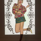 Moschino 2000's Cheap and Chic silk ruffled flower shirt