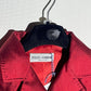 Dolce & Gabbana 2000's red raw silk skirt suit