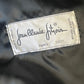 Jean-Claude Jitrois 80's leather skirt suit with sunflower embroideries