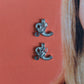 Jean Paul Gaultier Y2K Initials Earrings In Silver