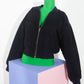 Kenzo 1990's Black Bomber Jacket