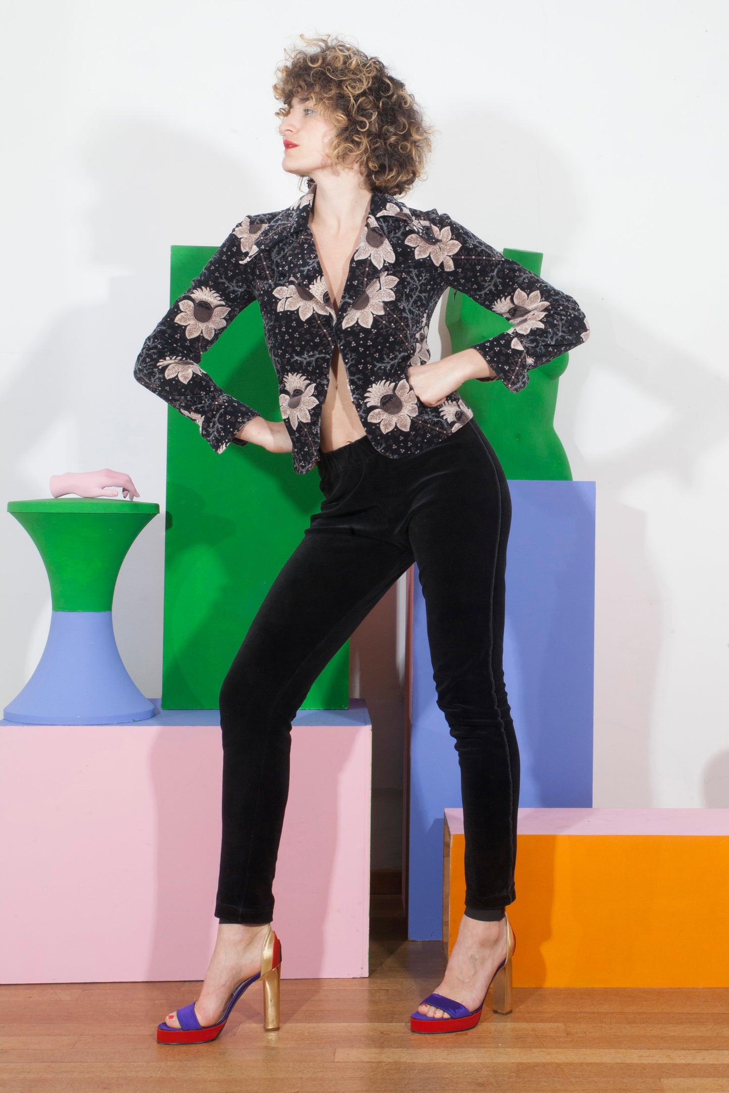 Kenzo 1990's Flower Blazer