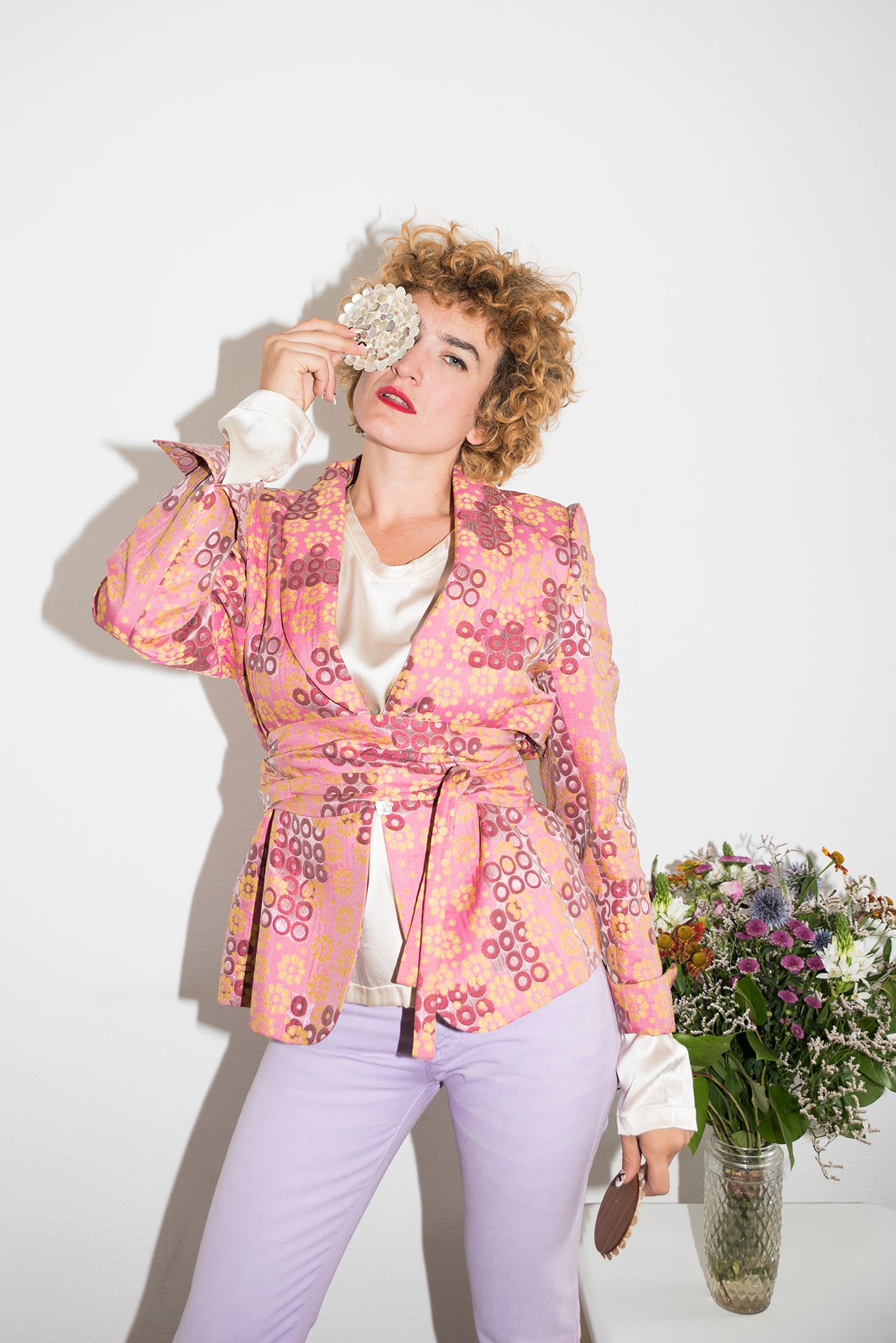 Christian Lacroix 90's cloth and silk embroidered jacket