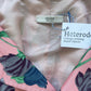 Prada 2008 resort pink silk flower print trench