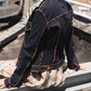 Jean Paul Gaultier Jeans 90's denim jacket with visible orange seams