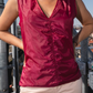 Ann Demeulemeester framboise synthetic sleeveless top