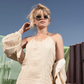 Christian Wijnants 2000's golden cotton summer dress with attached cardigan