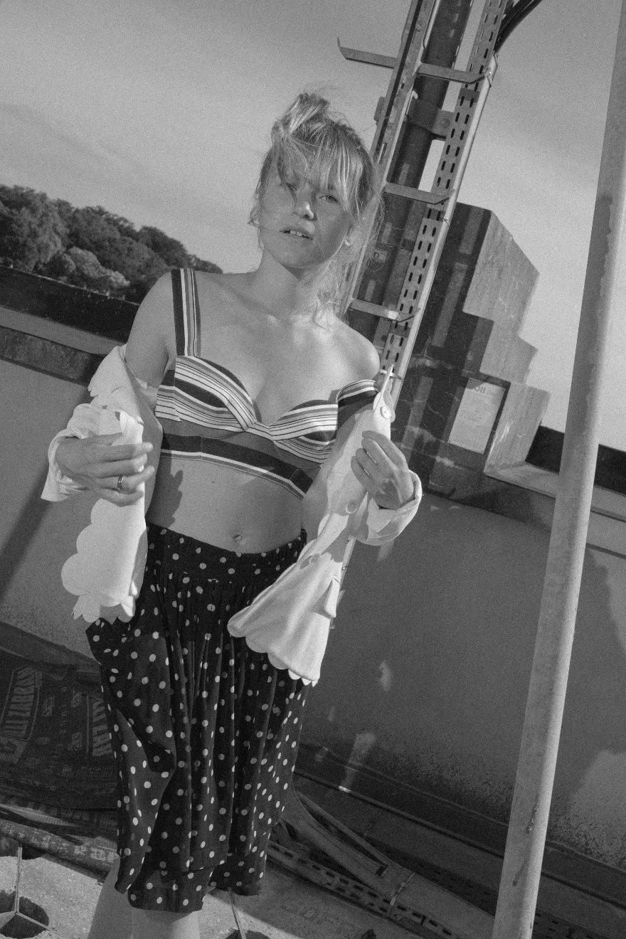 Comme des Garçons sheer polkadot skirt shorts AD 1989