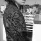 Jean Paul Gaultier A/W 1997-1998 velvet signature jacket calligraphy