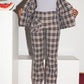Sonia Rykiel 2000s checkered suit with rhinestones