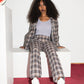 Sonia Rykiel 2000s checkered suit with rhinestones