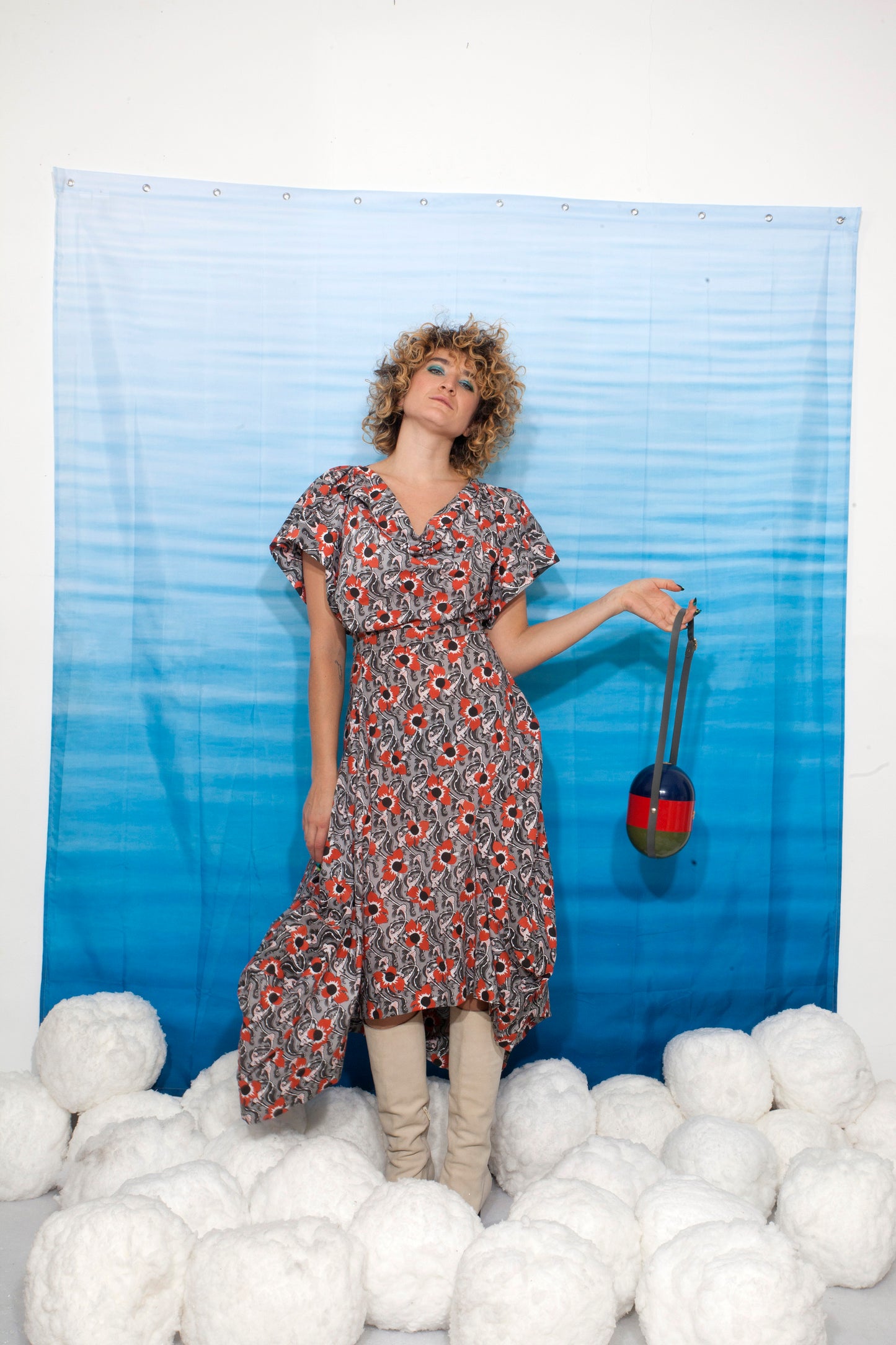 Vivienne Westwood golden label Y2K draped maxi dress