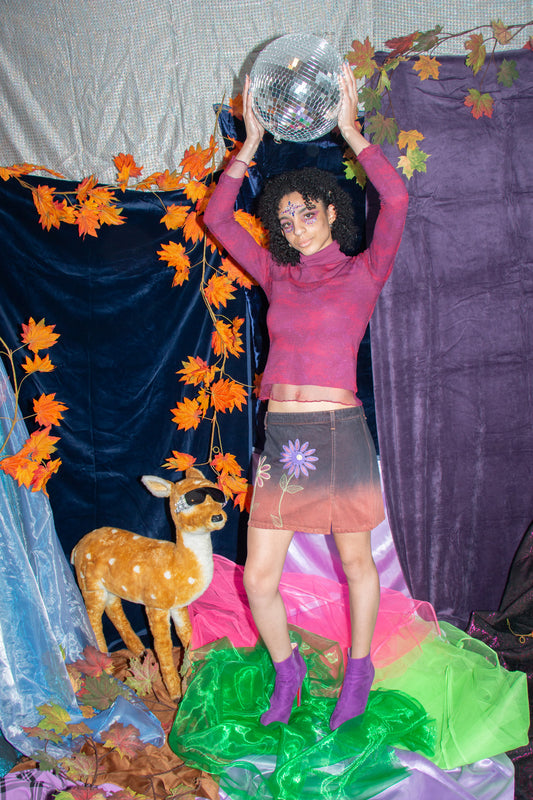 Romeo Gigli 90s Flower Skirt