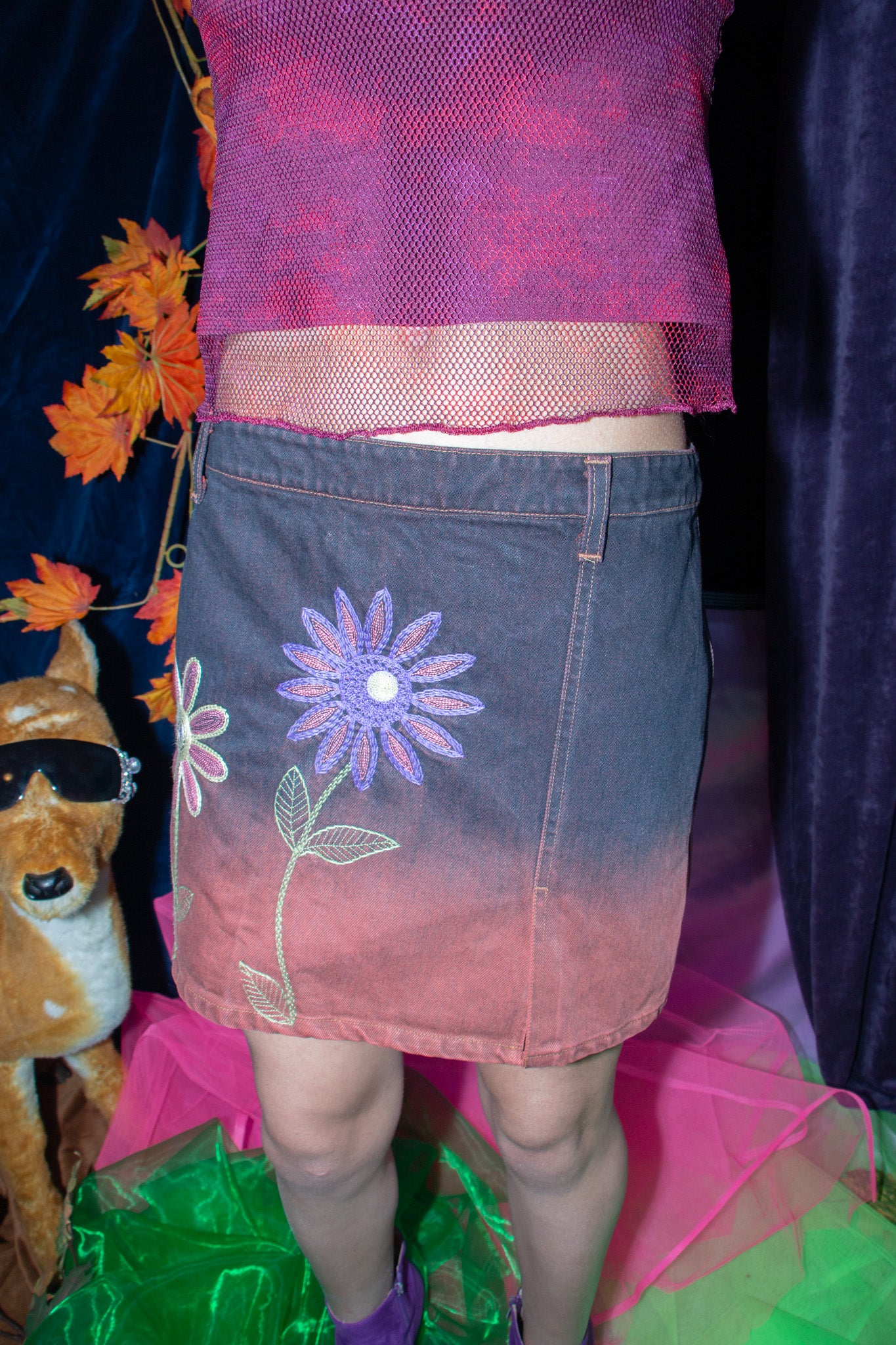 Romeo Gigli 90s Flower Skirt