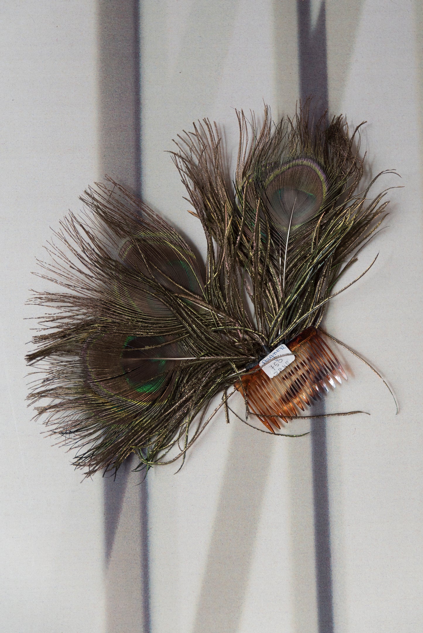 Peacock Feathered Hair Pin